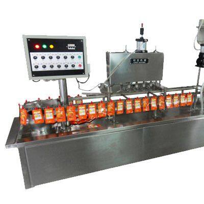 Shanghai Factory Stand up Doypack Spout Pouch/sachet/bag Filling Capping Machine for Jelly Dairy Milk Drinks Juice Packing