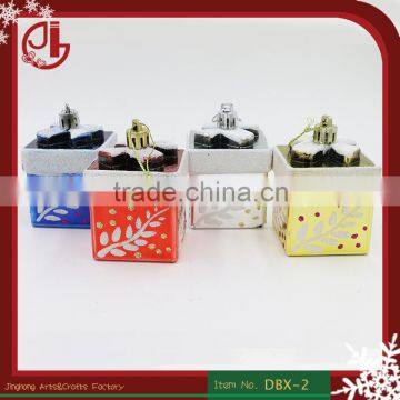 2016 Promotional Plastic Hanging Gift Boxes Christmas Tree Decoration Christmas Ornament