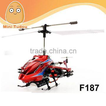 New Arrived F187 2.4G 3.5CH Alloy Missile Shooting RC Helicopter