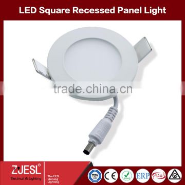 2016 new product led round panel light 4w embedded