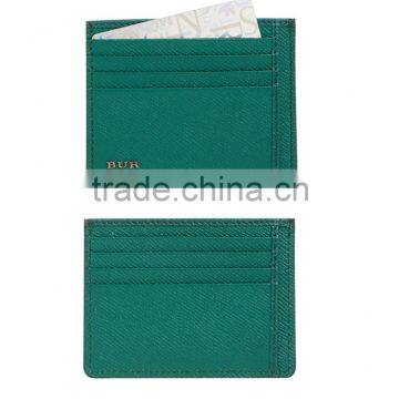 Genuine leather RFID blocking credit card holder