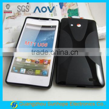 tpu gel back cover for huawei MT1 U06 X curve