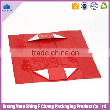 Factory price small folding gift box for single wine glass