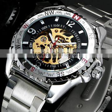Analogue Steel Shenhua Skeleton Watch Sports Mechanical WM408