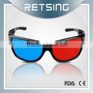 2015 New Arrival Acrylic Lens Anaglyphic Red Blue Cyan 3D Glasses Watching 3D 4D TV PC Movie Game