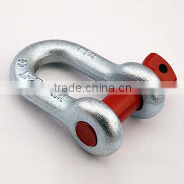 U.S. Type Straight D Galvanized Steel G210 Shackle