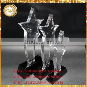 Economic promotional wholesale crystal glass award