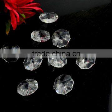 String Chandelier beads, octagon acryl beads, acrylic curtain stones in chain for decoration