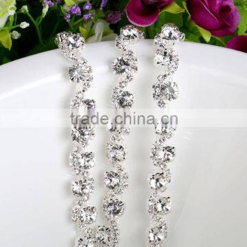 Best Quality White Clear Rhinestone Cup Chain, Strass Cup Chains for DIY Decoration