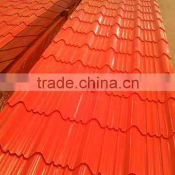 corrugated wave roofing sheets color printed