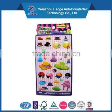 Custom pvc foam sticker for kids 3d puffy sticker Epoxy sticker