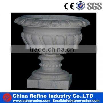 cheap white marble flower pot