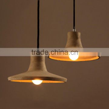 Novel trumpet shaped eco-friend cement ceiling lamp