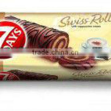 SWISS ROLL 7 DAYS CAPPUCCINO DECORATION 200g