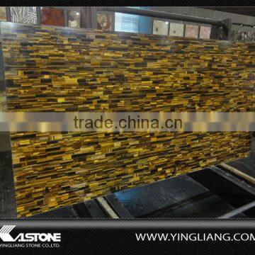 Yellow tiger's eye semiprecious stone