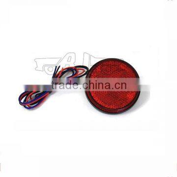 BJ-BL-002RR Round Red Lens Red LED Reflectors Brake Light for Universal Motorcycle ATV Scooter Bicycle photo-5