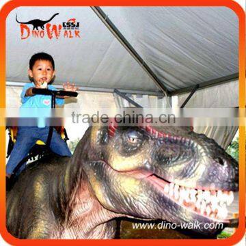 Newest animatronic emulation realistic robotic kiddie ride dinosaur