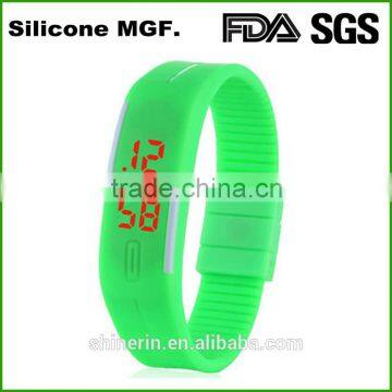 Wholesale Water Resistant Unisex Gender promotional LED Silicone Watches