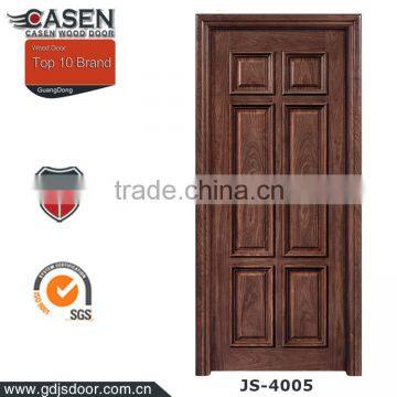 New door design photos walnut 6 panels wooden door china natural veneer wooden door paint