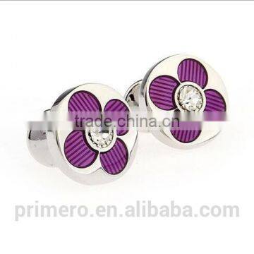 PRIMERO 2015 Fashion Jewelry Enamel Amethyst Cufflinks 925 Sterling Silver Cufflink Pattern Cufflinks French Cufflinks photo-3