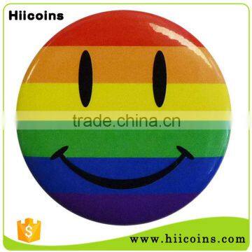 Wholesale Cheap Custom Printing Pride Happy Face Round Button Badge 50mm                        
                                                Quality Choice