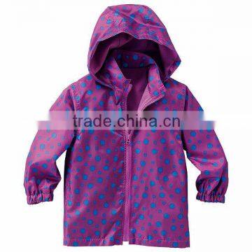 soft dot printed 290t taffeta of jacket fabric