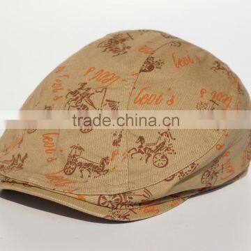 Fashion printed chariot ivy caps