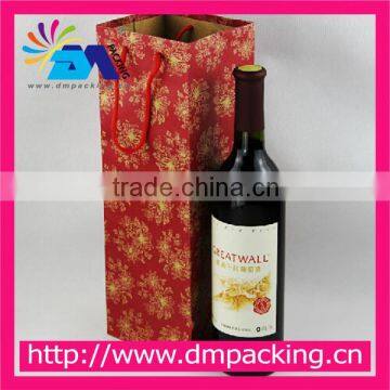 custom paper wine bag with logo print