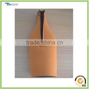 Zippered neoprene champagne Bottle sleeve