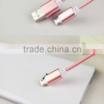 Nylon Braided High Speed USB 2.0 A Male to Micro USB Male Cable, Data Sync Cable Cord For Android, Samsung, HTC, Motorola