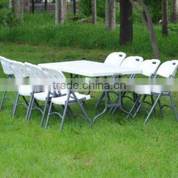 HDPE folding table outdoor plastic garden tables for sale