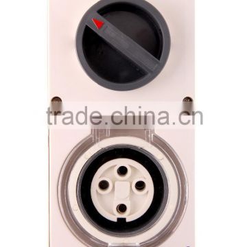 Three Phase 4 Round Pin Combo Switch & Socket 50A