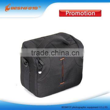 Nylon Material Hard Style Custom Camera Case Black Padded Shoulder bag for DSLR