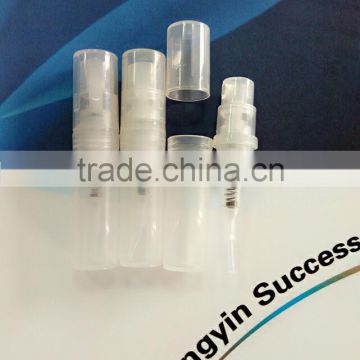 2ml empty transparent perfume spray vial