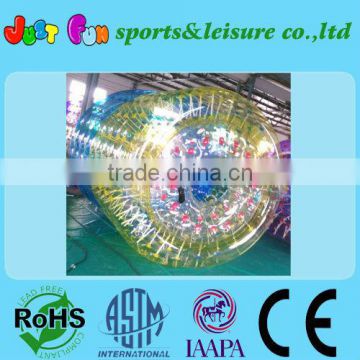 colorful inflatable water roller ball for kids and adults, inflatable human hamster ball