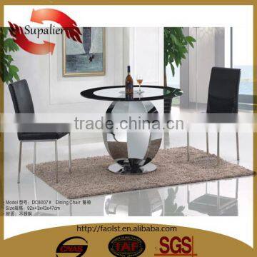 hot sale round glass table and chair modern design glass center table