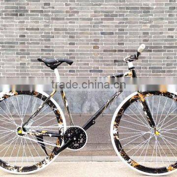 24 INCH/26 INCH FIXIE BIKE WITH BAND -TYPE BRAKE /FIXED GEAR ROAD BIKE / MIXED COLOR FLASHY FIXED GEAR BIKE FACTORY photo-2