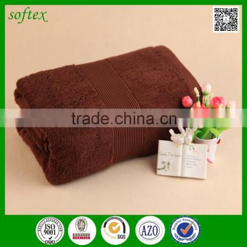 high quality custom30x60inch 800g 100% cotton towels brown for hotel