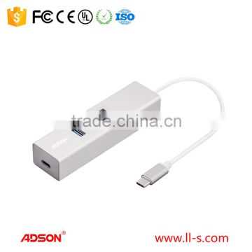 adson usb type-c to 3 ports usb3.0 hub adapter converter