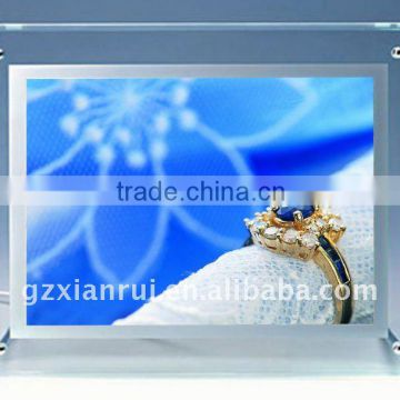 LED crystal slim light box/poster frame