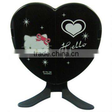 Fancylady door shape foldable plastic cosmetic table mirror