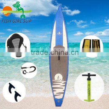 Custom LOGO racing inflatable sup stand up paddle surf board