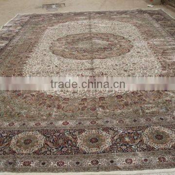 oriental exquisite handmade silk carpet large size