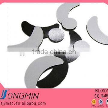 Isotropic UV coating die cut round shape rubber magnetic sheet