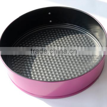 Carbon Steel Non-stick Round Springform Cake Pan 2pcs set with Color Printing