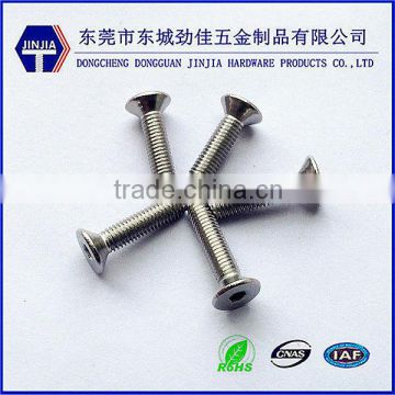 Hex flat machine screw raw material stainless steel M5*22