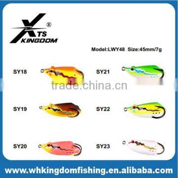 45mm 7g Stainless Steel Hook Soft Narrow Mouth Frog photo-2