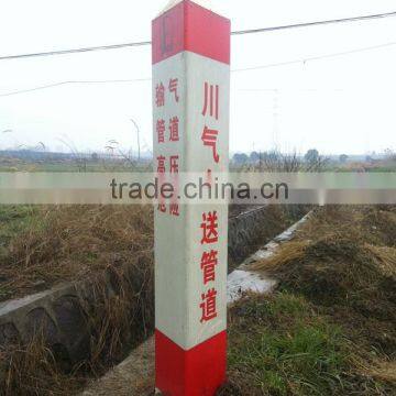 Fiber glass communication protection signpost used in cable channels