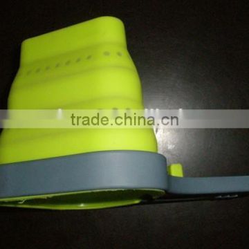 eco-friendly kitchen foldable silicone noodle colander