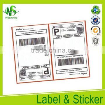 Paper label sticker Shipping address label template